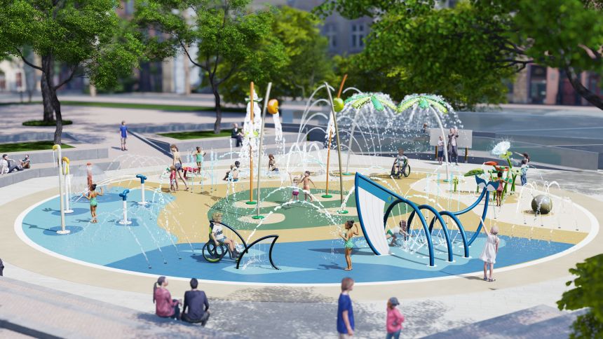 splashpark public plaza