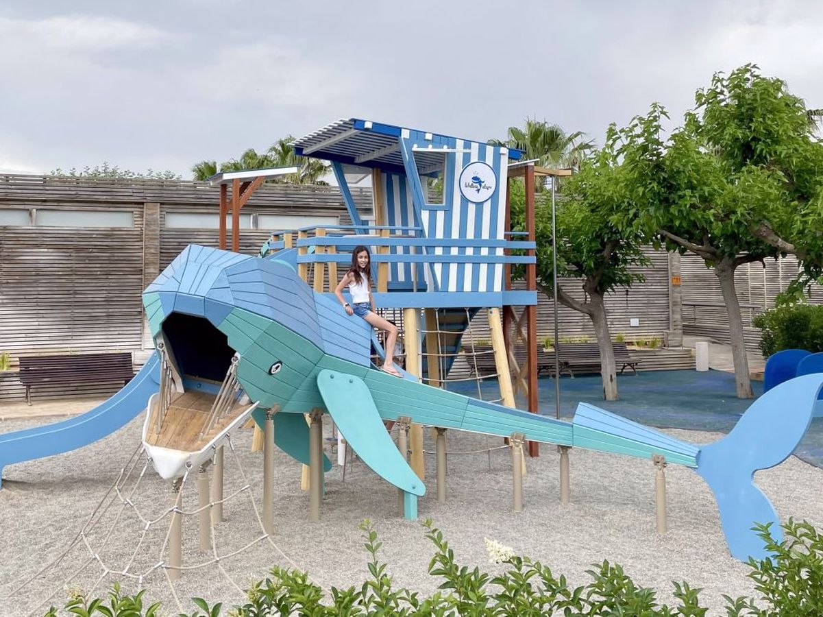 Nuevo parque infantil en el Camping La Ballena Alegre