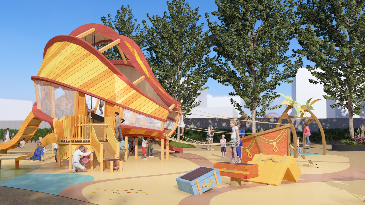 Parque infantil accesible