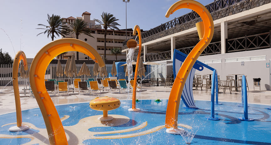 Protectores de un splashpark