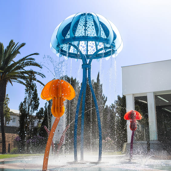 Splashpark instalado en un espacio de ocio